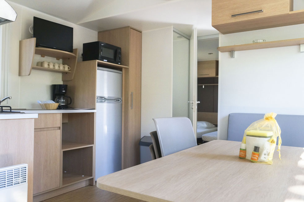 Mobil Home Rondinara cuisine camping Corse