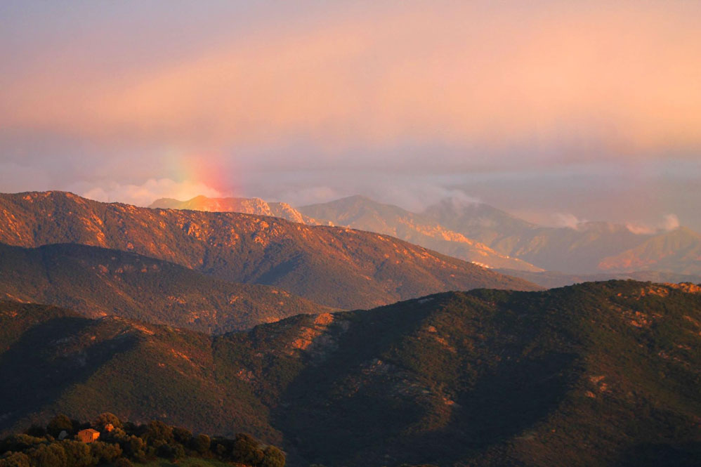coucher de soleil en Corse