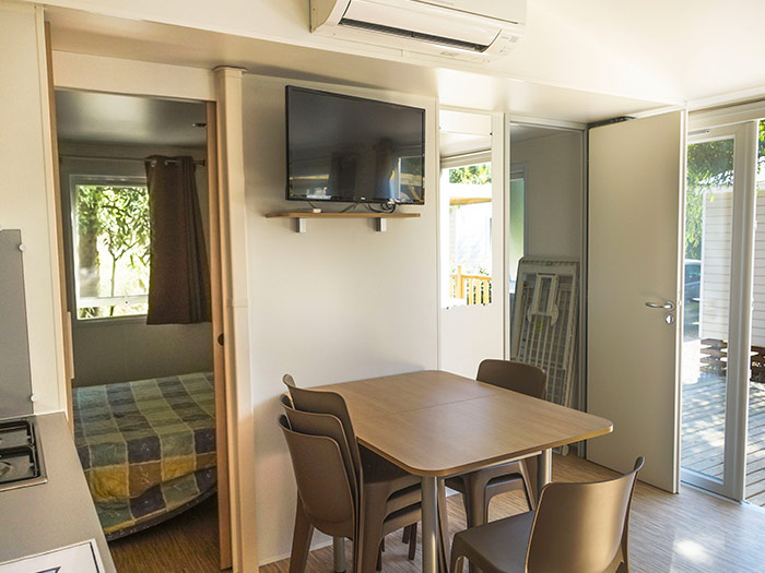 Mobil Home Ostriconi extérieur camping Corse